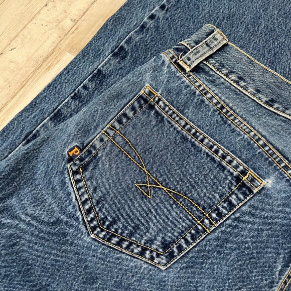 Vintage‎ 90s Y2K US Polo Assn Blue Denim Baggy Hip Hop Jeans Mens 34 x 32 - Picture 3 of 8